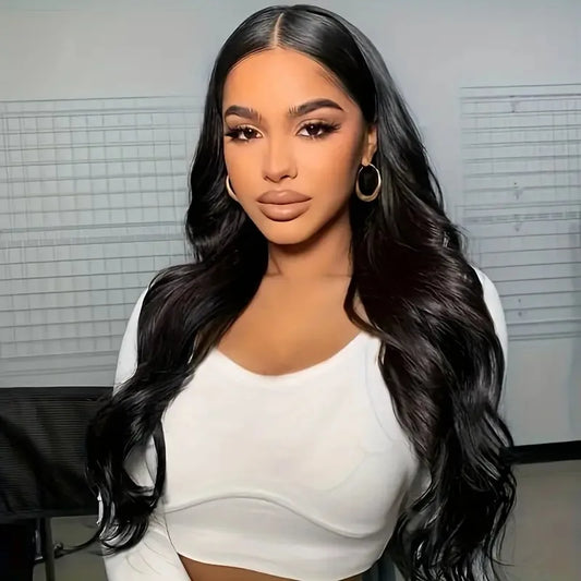 European American Fashion Small Transparent Lace Front Curly Wig High Temperature Fiber Long Curly Hair Bangs Cross-Border for