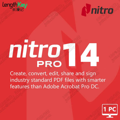 24/7 Delivery Nitro PDF Pro 14 Genuine Original Global Lifetime Edited PDF Card with full guarantee and warranty