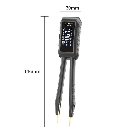 ZOYI Digital Bridge Tweezers ZT-MD1 Resistor Inductor Capacitor Component Patch Tester Multimeter 220V Voltage 1-Year