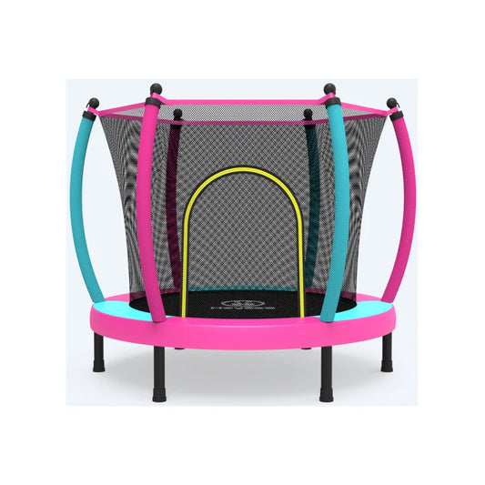 Zoshine CE Certified 60'' Steel Frame Kids Trampoline with Safety Net for Girl Indoor Outdoor Use