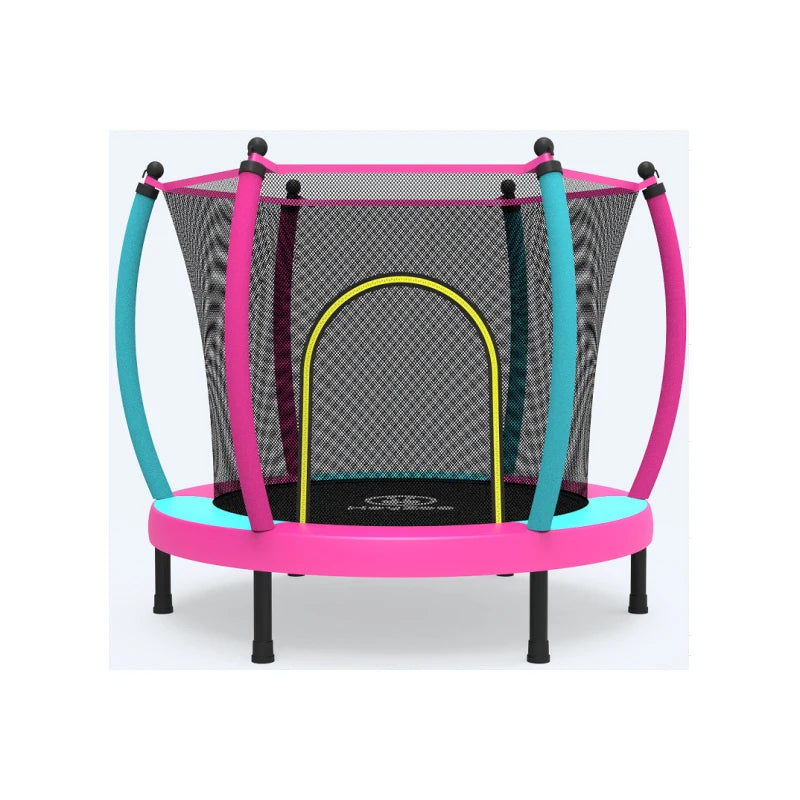 Zoshine CE Certified 60'' Steel Frame Kids Trampoline with Safety Net for Girl Indoor Outdoor Use