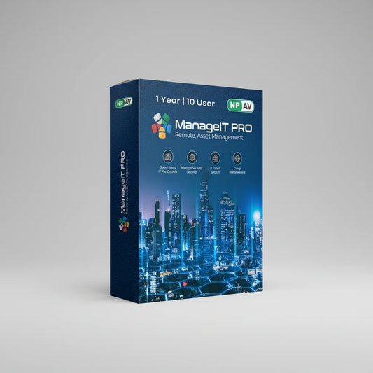 Manage IT Pro 10 User 1 year Cloud-Based IT Business Software Console for Laptop Applications (Email Delivery in 1 Hour - No CD)