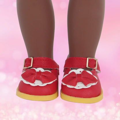 MSYO 18 Inch Doll Shoes for American Toy Girl, Fits 45cm Dolls, Random 6 of 10 Styles