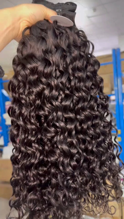 Raw Unprocessed Lace Frontal Wig Deep Wave Curly Lace Front Wigs for Black Women 360 Full Lace Human Hair Wigs