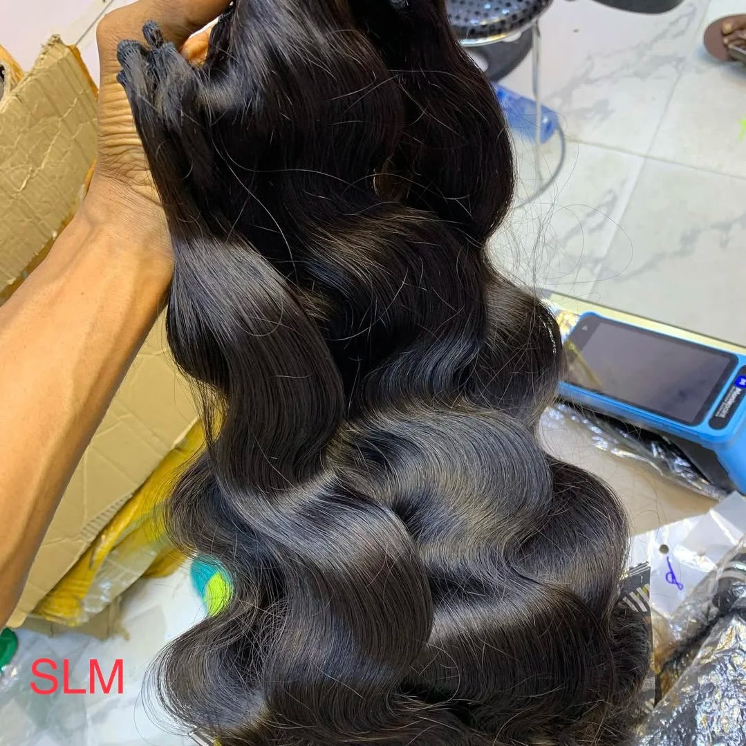 One Donor Raw Indian Wave Curl Bundle Cambodian Hair Weaves Burmese Curly Raw Human Hair Extensions for Black Women