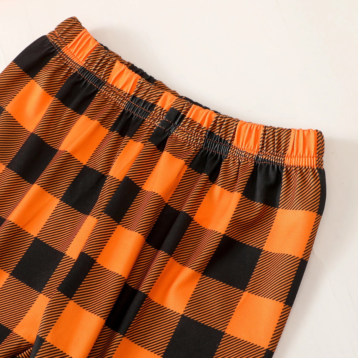 Catpapa Local Warehouse Halloween Girl 3pcs Autumn Clothing Sets for Girls Ruffle Long Plaid Pants Outfits with Stylish Dresses
