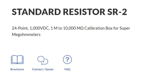 Hioki SR-2 Standard Resistor Calibration Box for SM 8200 Series
