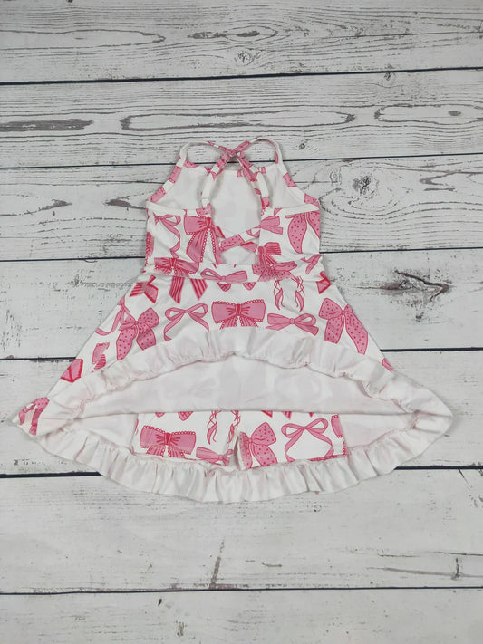 Kids Clothing Toddler Girl Activewear Baby Girl Strap Pink Coquette Athletic Skort Dress Summer Baby Girl Clothes