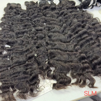One Donor Raw Indian Wave Curl Bundle Cambodian Hair Weaves Burmese Curly Raw Human Hair Extensions for Black Women