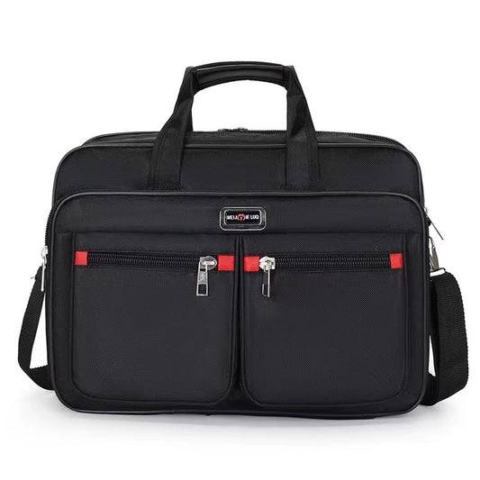 Manufacturer Wholesale Men's Large-Capacity Briefcase Business Trip Laptop Bag Portable Travel Bag Wear-Resistant Business Bag