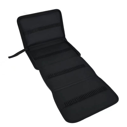 Art Sketch Pen Bag 36/48/72/120 Holes Foldable Zipper Style Pen Roll Colored Pencil Storage Bag Manufacturer Supply