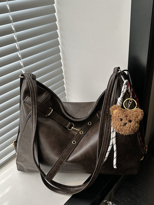 Maillard Vintage Backpack Women's Autumn and Winter 2024 New Fashionable Tote Bag Casual Large Capacity Backpack