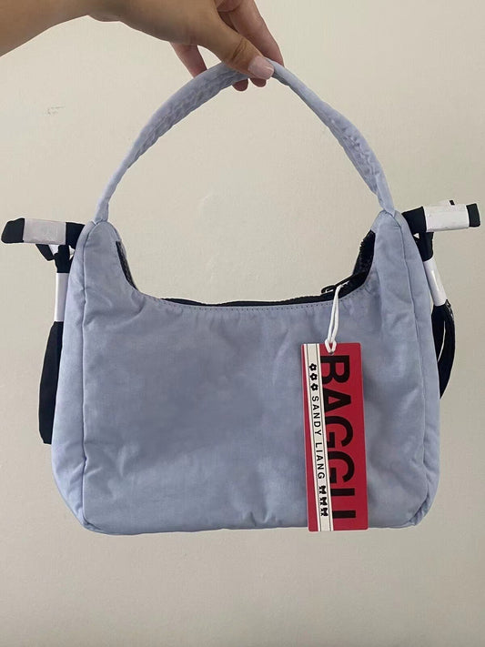 American niche design Baggu Mini Bow handbag underarm bag fashion trendy sky blue all-match women's bag