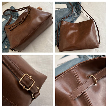 Maillard Vintage Backpack Women's Autumn and Winter 2024 New Fashionable Tote Bag Casual Large Capacity Backpack