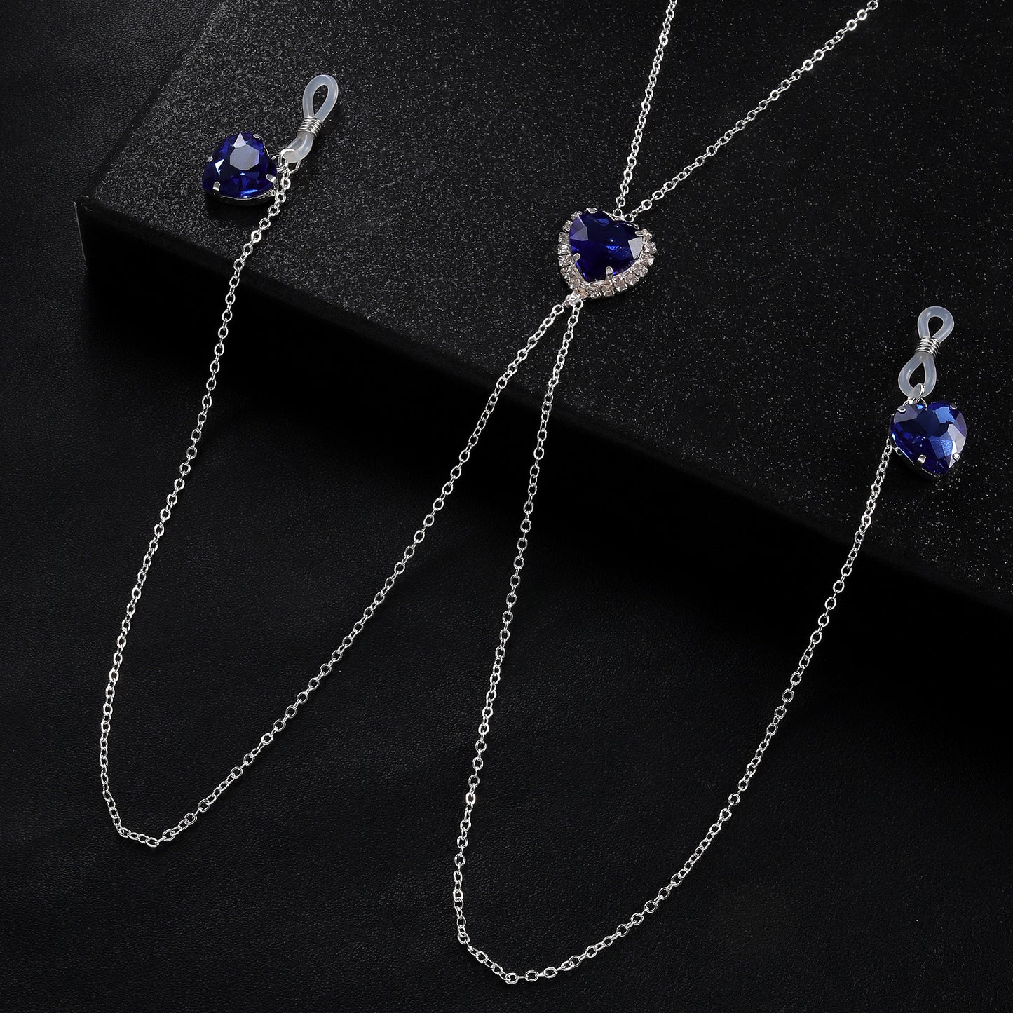 Cross-Border New Heart Crystal Pendant Nipple Chain Chest Chain European and American Sexy Nipple Clamp Body Chain Female Body Chain