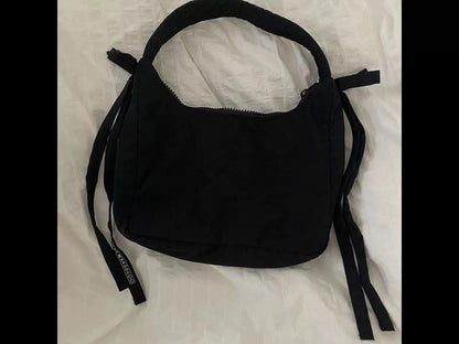 American niche design Baggu Mini Bow handbag underarm bag fashion trendy sky blue all-match women's bag