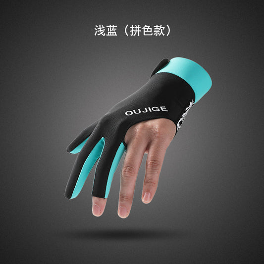 Billiards Gloves, Snooker Table Tennis Gloves, Breathable, Quick-Drying, Wear-Resistant, Comfortable, Non-Slip, Fingerless, Lightweight, Xinji Sun Protection Gloves
