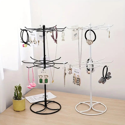 Rotating Jewelry Hanger Night Market Stall Commodity Necklace Bracelet Lipstick Display Rack Shelf Jewelry Rack Storage Rack