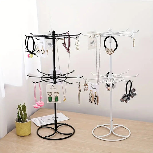 Rotating Jewelry Hanger Night Market Stall Commodity Necklace Bracelet Lipstick Display Rack Shelf Jewelry Rack Storage Rack