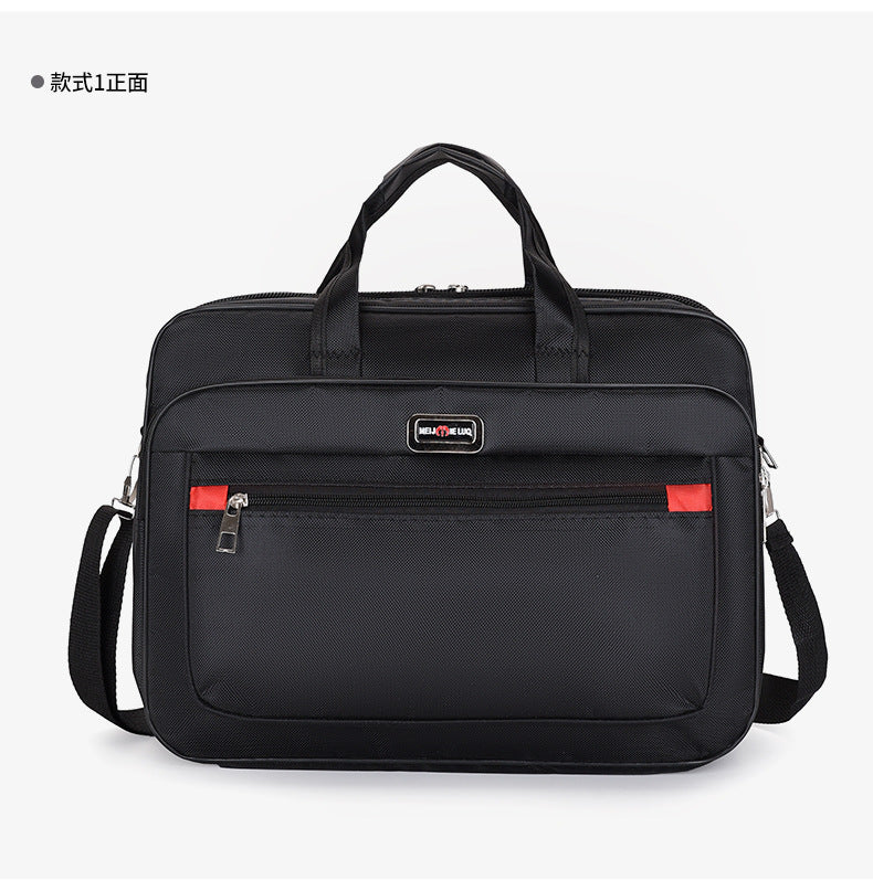 Manufacturer Wholesale Men's Large-Capacity Briefcase Business Trip Laptop Bag Portable Travel Bag Wear-Resistant Business Bag