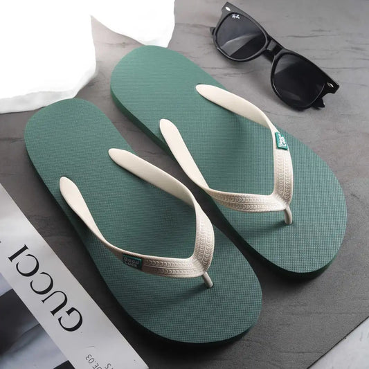 2024 cross-border one free shipping summer new candy-colored men's flip-flops casual beach anti-slip sandals