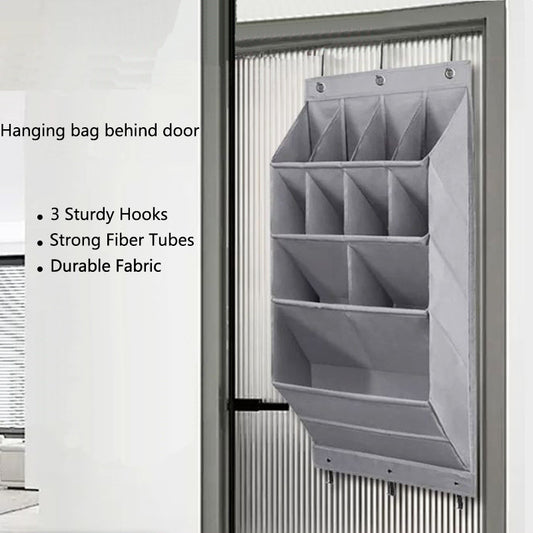 Cross-border door back storage bag storage hanging bag shoe bag bedroom multi-layer sundries finishing non-woven fabric storage bag wall-mounted