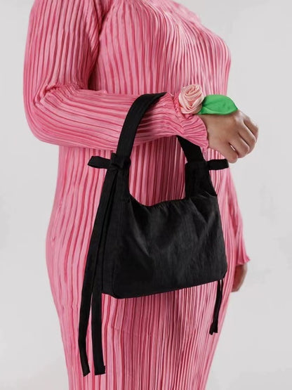 American niche design Baggu Mini Bow handbag underarm bag fashion trendy sky blue all-match women's bag
