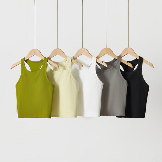 Original ebb yoga vest women's I-character sports outer wear tight quick-drying with chest pad running bra fitness upper