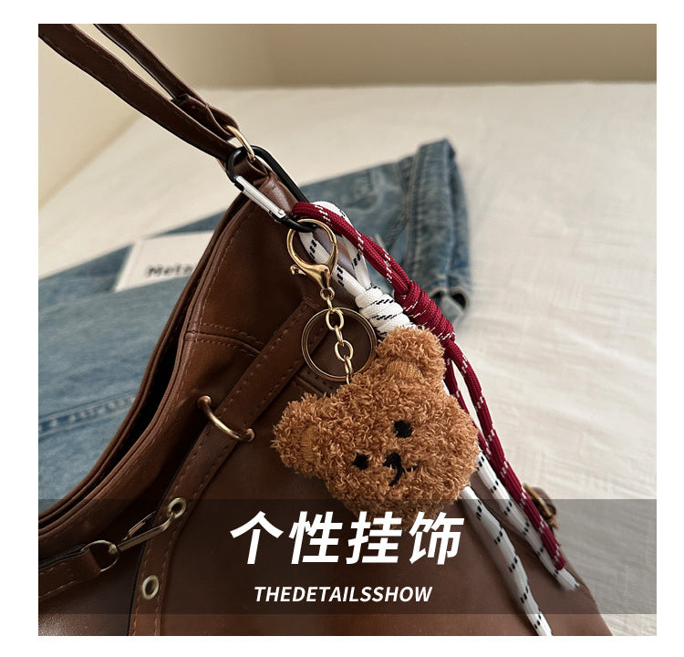 Maillard Vintage Backpack Women's Autumn and Winter 2024 New Fashionable Tote Bag Casual Large Capacity Backpack