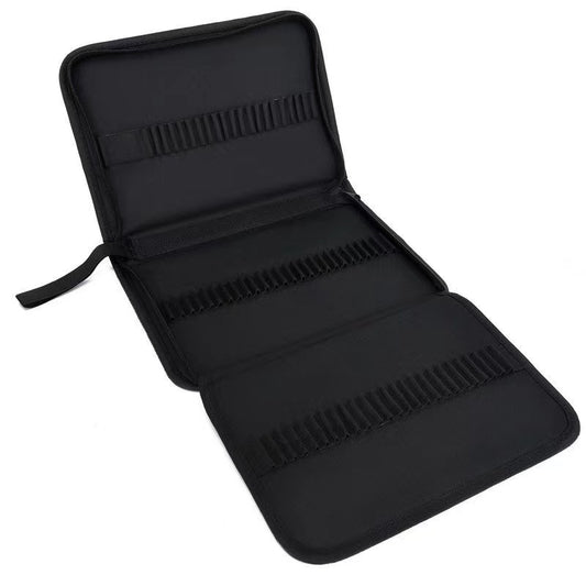 Art Sketch Pen Bag 36/48/72/120 Holes Foldable Zipper Style Pen Roll Colored Pencil Storage Bag Manufacturer Supply