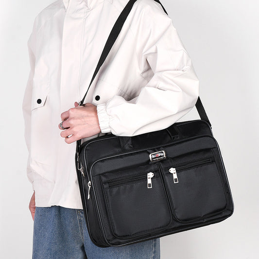 Manufacturer Wholesale Men's Large-Capacity Briefcase Business Trip Laptop Bag Portable Travel Bag Wear-Resistant Business Bag