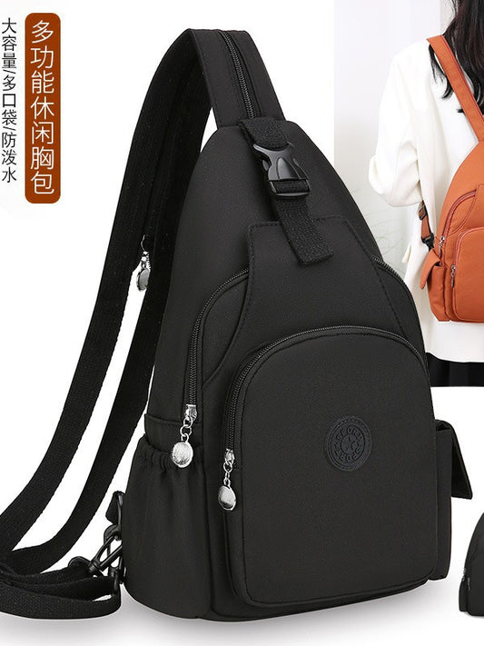 Fashion Chest Bag Backpack Fashion Trend 2024 New Women's Chest Bag Casual Anti-splashing Bag Multifunctional Chest Bag