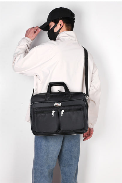 Manufacturer Wholesale Men's Large-Capacity Briefcase Business Trip Laptop Bag Portable Travel Bag Wear-Resistant Business Bag