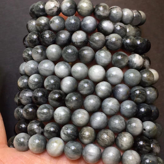 Natural Eagle Eye Stone Single Circle Fashion Bracelet for Men and Women, Light Luxury and Simple Pattern Bracelet