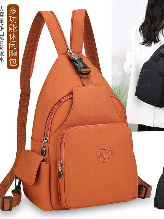 Fashion Chest Bag Backpack Fashion Trend 2024 New Women's Chest Bag Casual Anti-splashing Bag Multifunctional Chest Bag