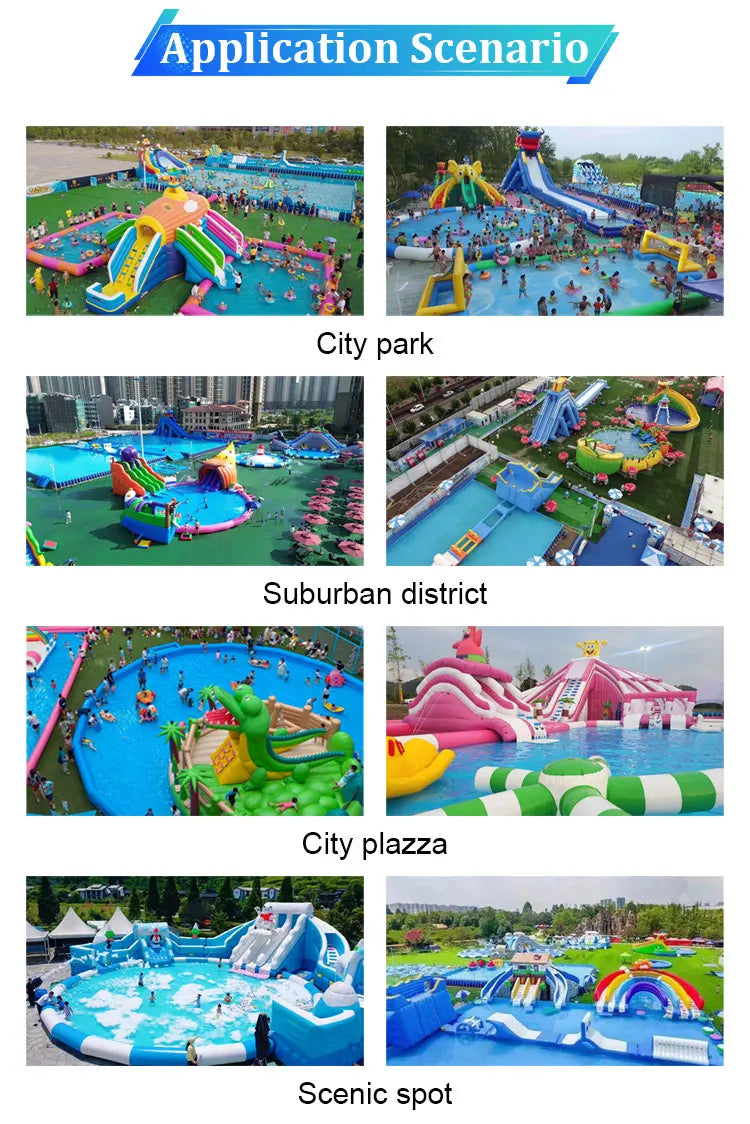 Inflatable Pool Swimming for Kids and Adults Outdoor Inflatable Swimming Pool for Sale Customized Inflatable Pool
