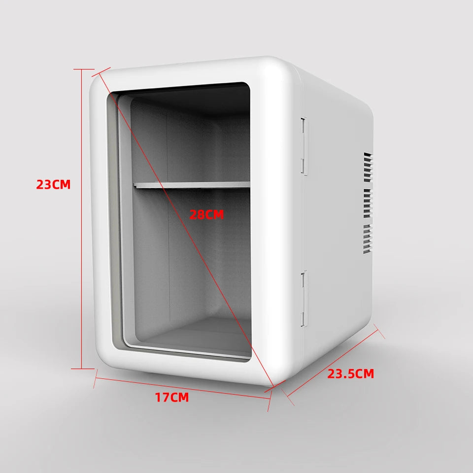 4L Mini Beauty Refrigerator With Cooling And Heat  Both Car Home Use Refrigerated Storage For Skincare Products To Keep Fresh