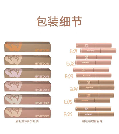 HYNTOOR Eyebrow Dyeing Cream Concealer Waterproof Shaping Wild Eyebrow Non-fading Esy to Apply Eye Brow Tint Enhancers Makeup