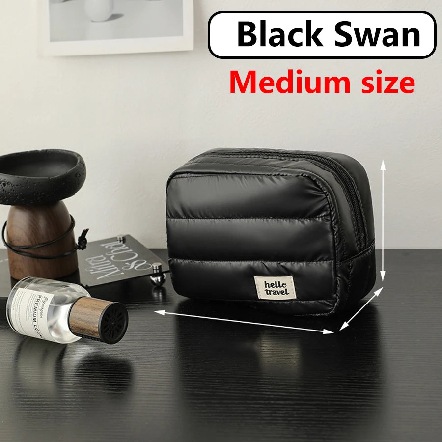 Puffy Makeup Water Proof Bag, Fashionable & Durable Fabric, large capacity makeup bag & Toiletry Storage Bag for Travel,