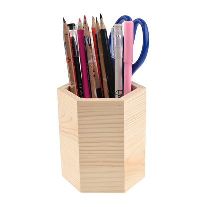 Wooden stationery storage box for pens, pencil cases, office pen holders, makeup brush containers, stationery supplies,