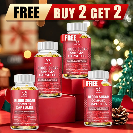 Blood Sugar Complex Supplements, with Cinnamon, Turmeric, Supports Healthy Blood Sugar Healthy Energy Levels, Metabolism