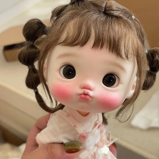 New BJD doll 1/6-zhuzhubao large head series doll resin material DIY makeup doll model toy Multiple  from stock