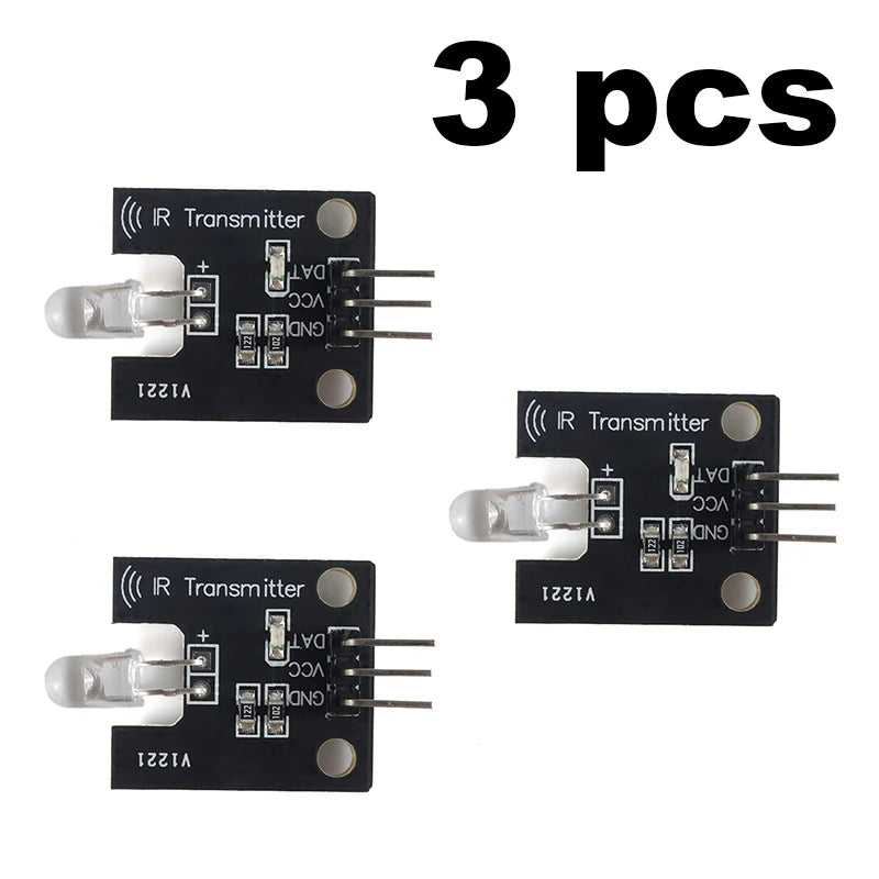 IR Transmitter Receiver Sensor Module Kit 38KHz 10M 5V for Arduino Nano Remote Control ESP8266 DIY Electronic Components 18650