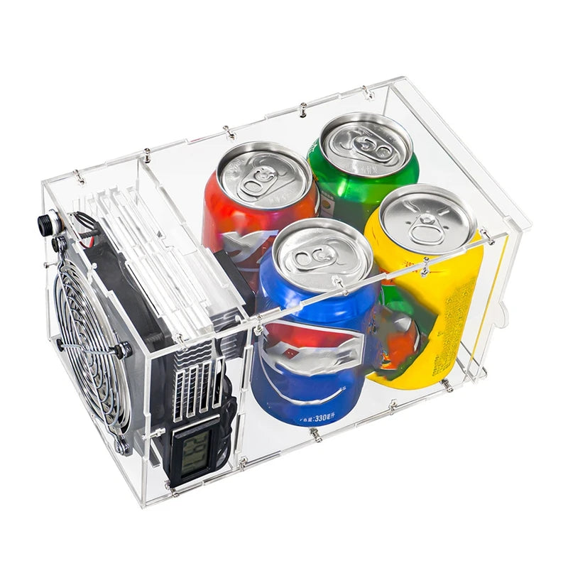 Micro-Refrigerator DIY Electronic Kit Semiconductor, Refrigeration Power Supply Mini Refrigerator-A31R