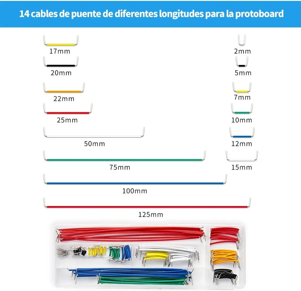 Electronics Component Fun Kit w/Power Supply Module, Jumper Wire, 830 tie-Points Breadboard, Precision Potentiometer,Resistor