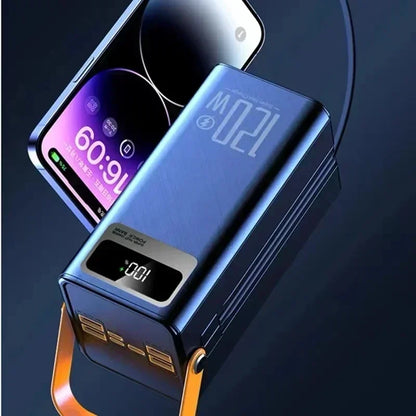 New 160000mAh Charger Portable Large Capacity Mobile Power 120W Fast Charger USB Type-C Phone External Battery