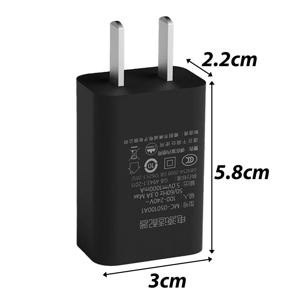 5V 1A USB Charger Travel Wall Charging Head Phone Adapter Portable US Plug for IPhone 15 Samsung Xiaomi Mobile Phone Chargers