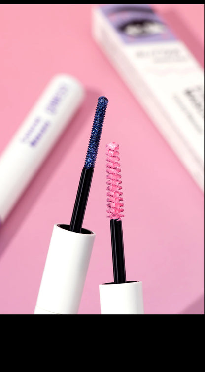 Double Head 2 IN 1 Mascara Silk Fiber Lash Mascara Volume Waterproof Lasting Non-Smudging Thick Thin Curling Mascara Eyes Makeup