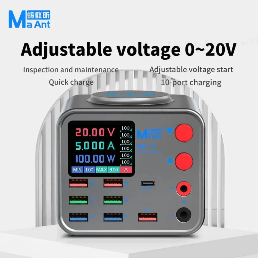 8-port Multifunction Charger for Mobile Phonewith Short Circuit Repair Function Smart Wireless Fast Charging Tool