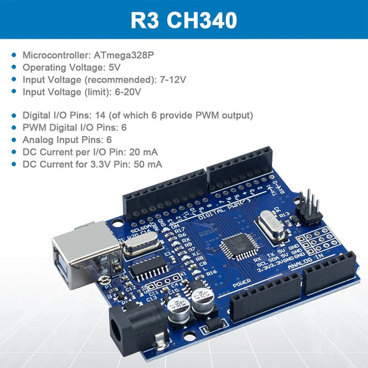 Electronics Basic Starter Kit with Breadboard Sensor Modules Resistance Electronic DIY Kit DIY Basic Kit for Arduino UNO R3